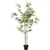 vidaXL Kunstbambusbaum Grün 55 x 16 x 150 cm Stoff und Bambus