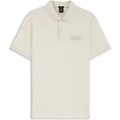 Boss green Poloshirt "Paddy Logo Patch Regular Fit" atmungsaktive Piqué-Webstruktur, Flachstrickkragen, gerader Schnitt