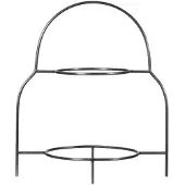House Doctor HDSana Tellerständer, silberfarben Höhe 37 cm - , Metallisch, Edelstahl