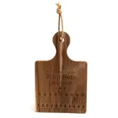 Amadeus Brett rechteckig kleine Pause - Braun Rechteck Holz 28x18 cm