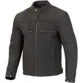 Merlin Revival D3O perforierte Motorrad Lederjacke, schwarz, 44