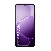 OPPO A6x 4G-Smartphone, 6,75-Zoll-IPS-HD+-Display mit 120 Hz, 4 GB RAM + 128 GB ROM, Dual-Kamera mit 13 MP, 6100-mAh-Akku, Android 15, IP64, Schwarz-Lila