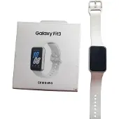 Samsung Galaxy Fit3 (Silber), 40 mm AMOLED-Display mit Aluminiumgehäuse, vollständige Überwachung von Fitness und Gesundheit, Akku bis zu 13 Tage mit Schnellladung, 5 ATM und Klassifizierung