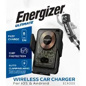 Energizer ECA008, Auto, USB, Kabelloses Aufladen, Schwarz