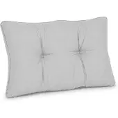 Beautissu Lounge Kissen Outdoor Hellgrau XLuna, 50x40cm