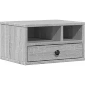 vidaXL Druckerständer Grau Sonoma 40x32x22,5 cm Holzwerkstoff