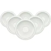Villeroy & Boch Untertasse "Kaffeeuntertassen Gray Pearl ø 16 cm 6er Set weiß" Spülmaschinengeeignet, Mikrowellengeeignet
