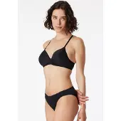 Schiesser Schalen-BH "Air", Damen, Gr. 75, Cup D, schwarz (000, schwarz), Microtouch, Obermaterial: 90% Polyester, 10% Elasthan, bequem, BHs Schalen-BH, mit feiner, elastischer Microqualität