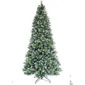 Tarrington House künstlicher Weihnachtsbaum, Kunststoff, Ø 142 x 300 cm, grün/weiß