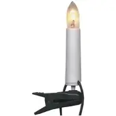 MARELIDA Kerzenlichterkette - Baumkerzen - 25 warmweiße Glühlampen - Ring - E10 Fassung - L: 12m - für Innen