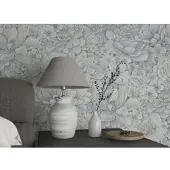 Marburg Vliestapete "Flower" matt geprägt Blattmotiv moderne Tapete für Wohnzimmer Schlafzimmer Küche