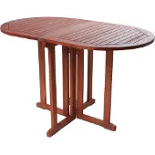 Garden Pleasure Balkontisch 'Baltimore' oval, klappbare Tischplatten, 120x70cm