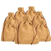 Espírito rebelde 20x Jutebeutel natur 7x9 cm wiederverwendbar für Geschenke und Anlässe