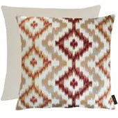 Apelt Dekokissen "Milan", natur, orange, rot, ornament, B:46cm H:0,5cm L:46cm, Baumwolle, Polyester, Viskose, Dekokissen_Sitzkissen_Kissenhüllen, Dekokissen, Samtabseite
