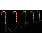 FHS LED-Zuckerstangen 6 Stäbe mit Erdspieße Höhe 50/55 cm, 6/18 h A/A IP44