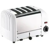 Gastronoble Dualit Toaster 40355 - weiß - 4 Schlitze - Ausziehbare Krümelschale