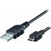 E+p TL 592, 1 m, Micro-USB B, USB A, USB 2.0, Männlich/Männlich, Schwarz