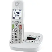 Panasonic KX-TGU430EXW, DECT-Telefon, Kabelloses Mobilteil, Freisprecheinrichtung, 1000 Eintragungen, Anrufer-Identifikation, Weiß