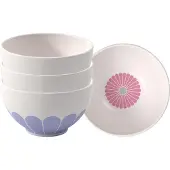 Villeroy & Boch Schale "Beilagenschalen Fleur Couleur ø 11 cm 4er Set bunt", bunt, B:11cm H:6,3cm L:11cm T:11cm Ø:11cm, Schüsseln, Schale, Spülmaschinenfest, Mikrowellensicher