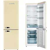 Wolkenstein KG250.4RT SC Retro Kühl-Gefrierkombination, 249 Liter, creme