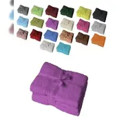 EXKLUSIV HEIMTEXTIL Duschtuch 2er Set 70 x 140 cm Lila