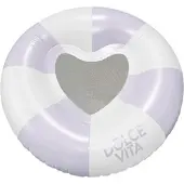 Momax Schwimmring Heart Weiß/Flieder Ø ca. 130cm