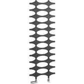 Kermi Ideos Bad- und Wohnheizkörper im Elektro-Zusatzbetrieb, Anthracite Grey M301, Höhe: 1901 mm, Länge: 758 mm, Tiefe: 37 mm, links