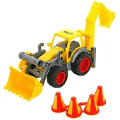 Wader ConsTruck Radlader mit Heckbagger Baustelle