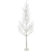 Creativ Green künstliche Pflanze Dekobaum auf Eisenfuß, 300cm, perlmutt