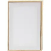 Creativ Company – Gespannte Leinwand mit Rahmen – 15,8x23,8 cm – 280 g – Weiß