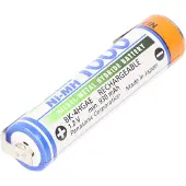 AccuCell Panasonic BK-4HGAE Micro AAA HR-4U NiMH Akku mit Lötfahne U-Form