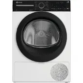 Bauknecht BD 8C WBS, Freistehend, Frontlader, Wärmepumpe, Schwarz, Weiß, Tasten, Rechts