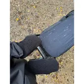 KongWalther KONG.WALTHER Østerbro Teddy Kinderwagen-Fäustlinge, Black