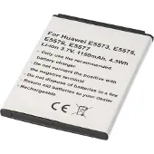 AccuCell Akku passend für Huawei E5573, E5575, E5576, E5577, Li-Ion, 3,7V, 1150mAh, 4,3Wh - 1ICP4/45/62