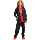 Adidas Originals Junior Trefoil Loose Fit Full Zip Hoodie Schwarz