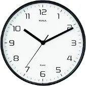 MAUL Wanduhr MAULdrip Ø 25.5 x 4.5 cm Kunststoff exkl. Batterie schwarz