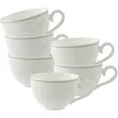 Villeroy & Boch Multipack Gray Pearl Kaffee-/Teeobertasse - 6 Stück