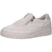 Waldlaufer Schnürhalbschuhe in weiss/weiss kombi, Gr. 8
