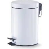 Zeller Treteimer, 3 ltr., Metall, weiß Ø17 x 26 cm