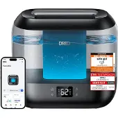 Dreo Smart Luftbefeuchter für Schlafzimmer, oben befüllbarer 4L Supergroßer Kühler Nebel Humidifier mit Öl Diffusor und Nachtlicht, 36 Stunden Laufzeit, leiser Ultraschall Luftbefeuchter Zuhause