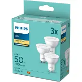 Philips LED Strahler GU10 WW 3er Set 50W 2700K