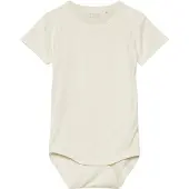 Minymo Body k/ä - Bambus - Weiß - - 74 - Body K/Ä