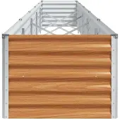 vidaXL Hochbeet Hellbraun 485 x 50 x 36 cm Verzinkter Stahl