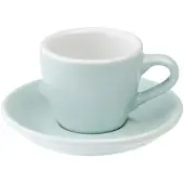 Loveramics Egg - Espresso 80 ml Cup and Saucer - River Blue