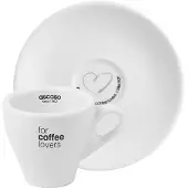Ascaso Tasse und Untertasse 180 ml, Liebe