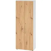 Hammerbacher Regal/Türen 6OH 968T6 Weiss/Asteiche