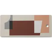 Applicata - Tapas Brett Clay, large, rot / schwarz / grau / orange