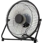 Deltaco FT-758, Haushalts-Lamellenlüfter, Schwarz, Tisch, 18 cm, USB, 2,5 W