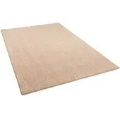 Snapstyle Hochflor Velours Teppich Mona Natur 133x133cm
