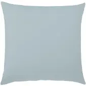 TRAUMSCHLAF Uni Feinbiber Kissenbezug Kissenbezug einzeln 80x80 cm | hellblau - blau